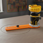 DEWALT Compact Router Circle Jig: Carbon Fiber Reinforced Base (Router not included)
