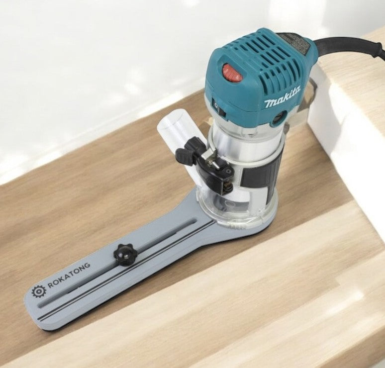 Makita Compact Router Circle Jig: Carbon Fiber Reinforced Base (Router not included)