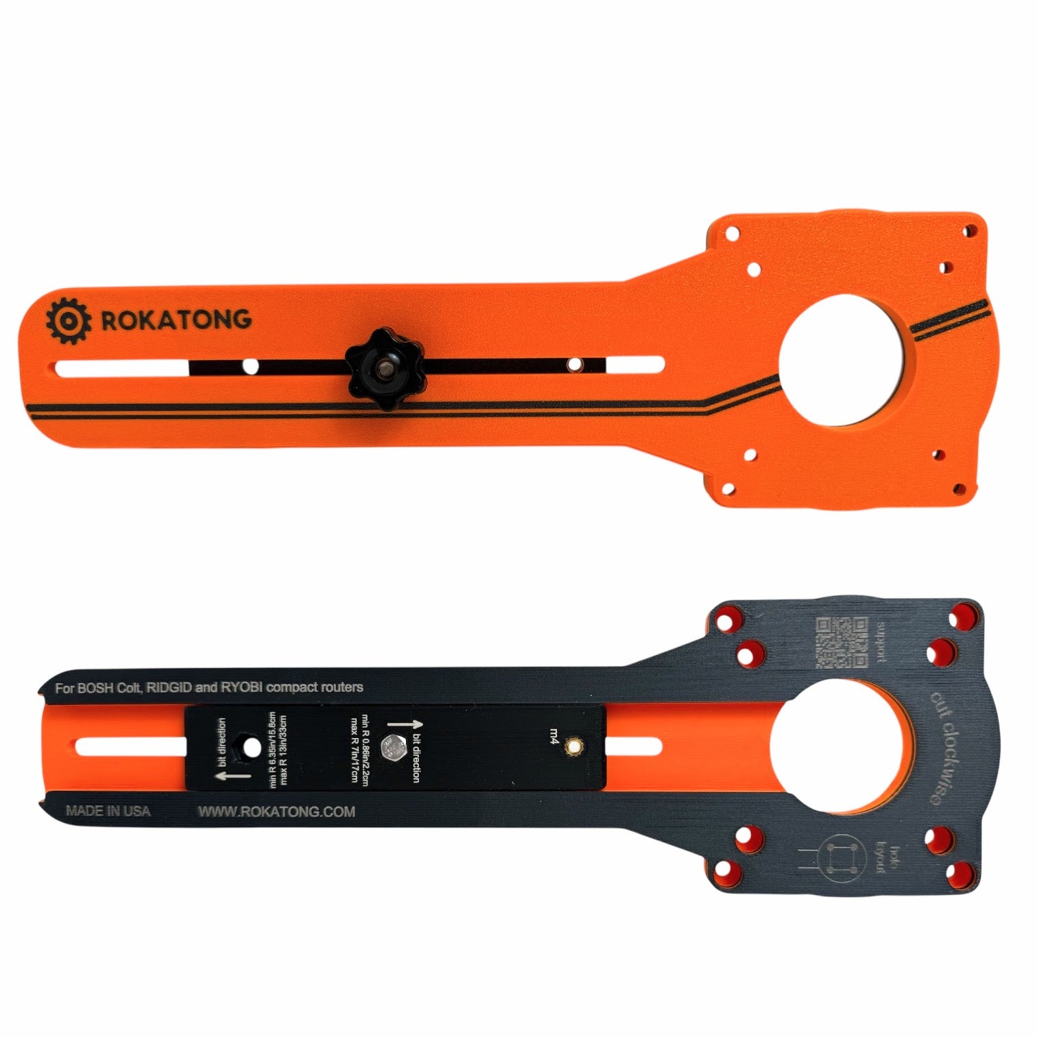 BOSCH Compact Router Circle Jig: Carbon Fiber Reinforced Base (Router not included)