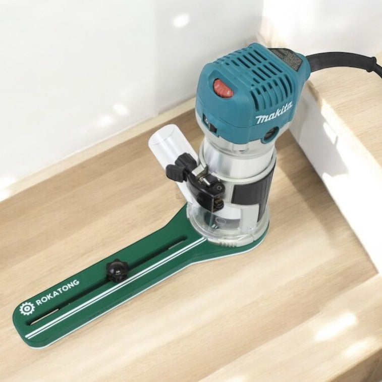 Makita Compact Router Circle Jig: Carbon Fiber Reinforced Base (Router not included)