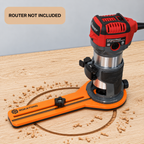 ROKATONG Router Circle Cutting Jig for BAUER 19121E-B 23121E-B, Cuts 1.6–35" Circles, Adjustable Trim Router Radius Guide, Made in USA
