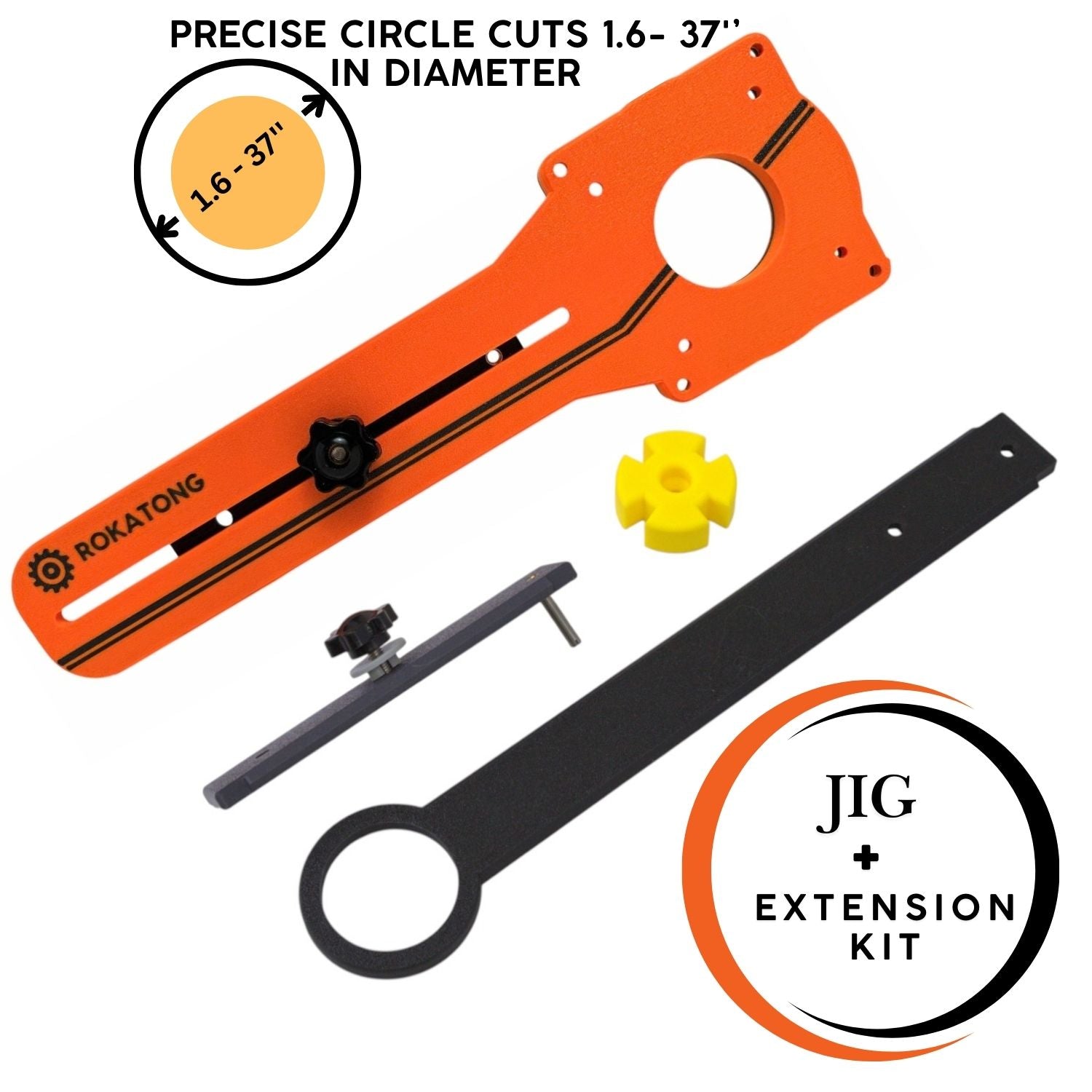 BOSCH Compact Router Circle Jig: Carbon Fiber Reinforced Base (Router not included)