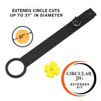 RYOBI Compact Router Circle Jig: Carbon Fiber Reinforced Base (Router not included)