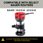 ROKATONG Router Circle Cutting Jig for BAUER 19121E-B 23121E-B, Cuts 1.6–35" Circles, Adjustable Trim Router Radius Guide, Made in USA