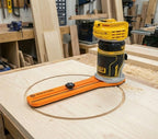DEWALT Compact Router Circle Jig: Carbon Fiber Reinforced Base (Router not included)