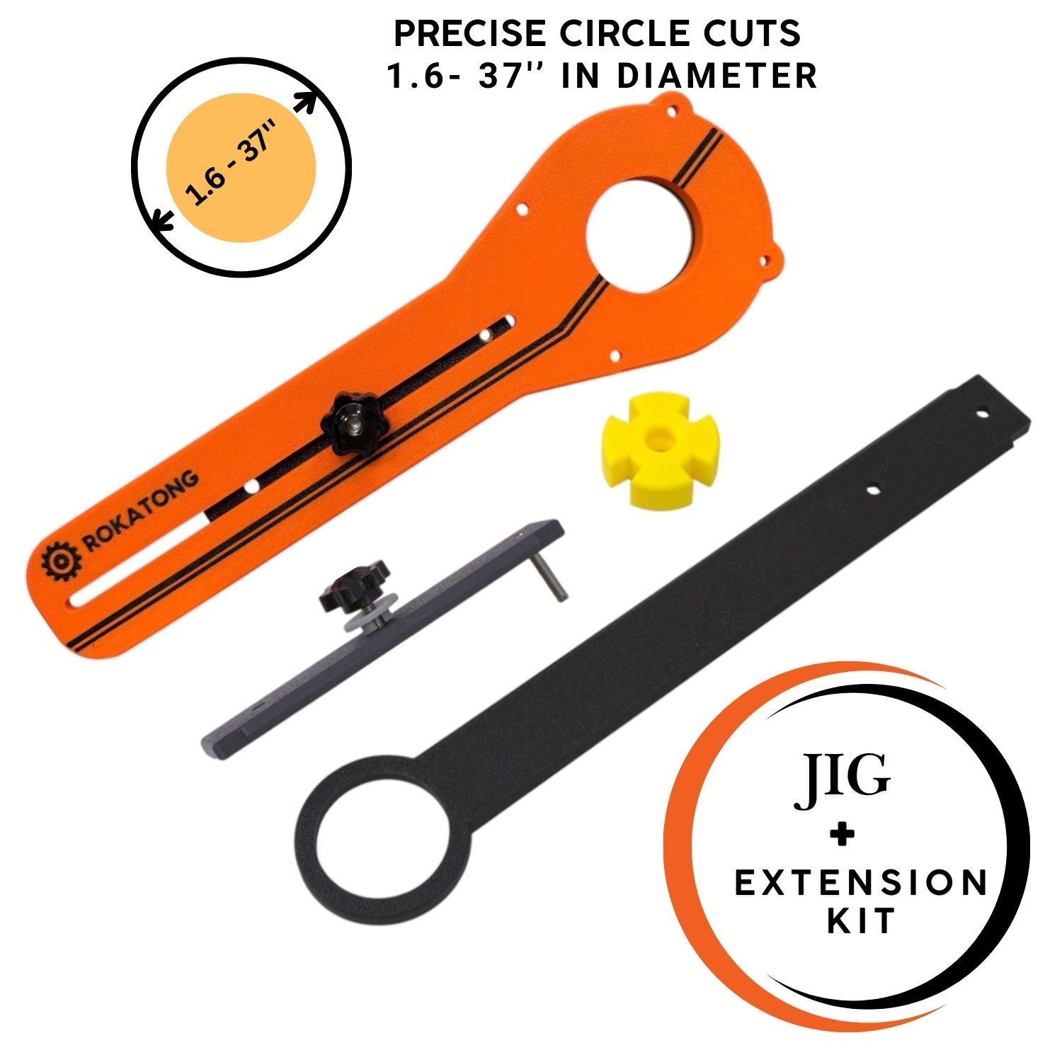 DEWALT Compact Router Circle Jig: Carbon Fiber Reinforced Base (Router not included)