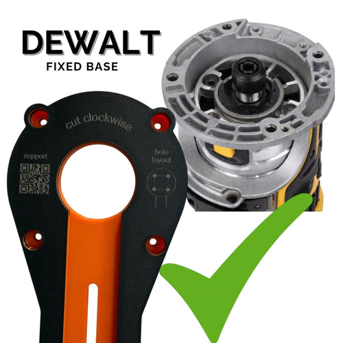 DEWALT Compact Router Circle Jig: Carbon Fiber Reinforced Base (Router not included)