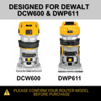 DEWALT Compact Router Circle Jig (DCW600, DWP611): Carbon Fiber Reinforced Base, Adjustable 1.6"-35" (Router not included)
