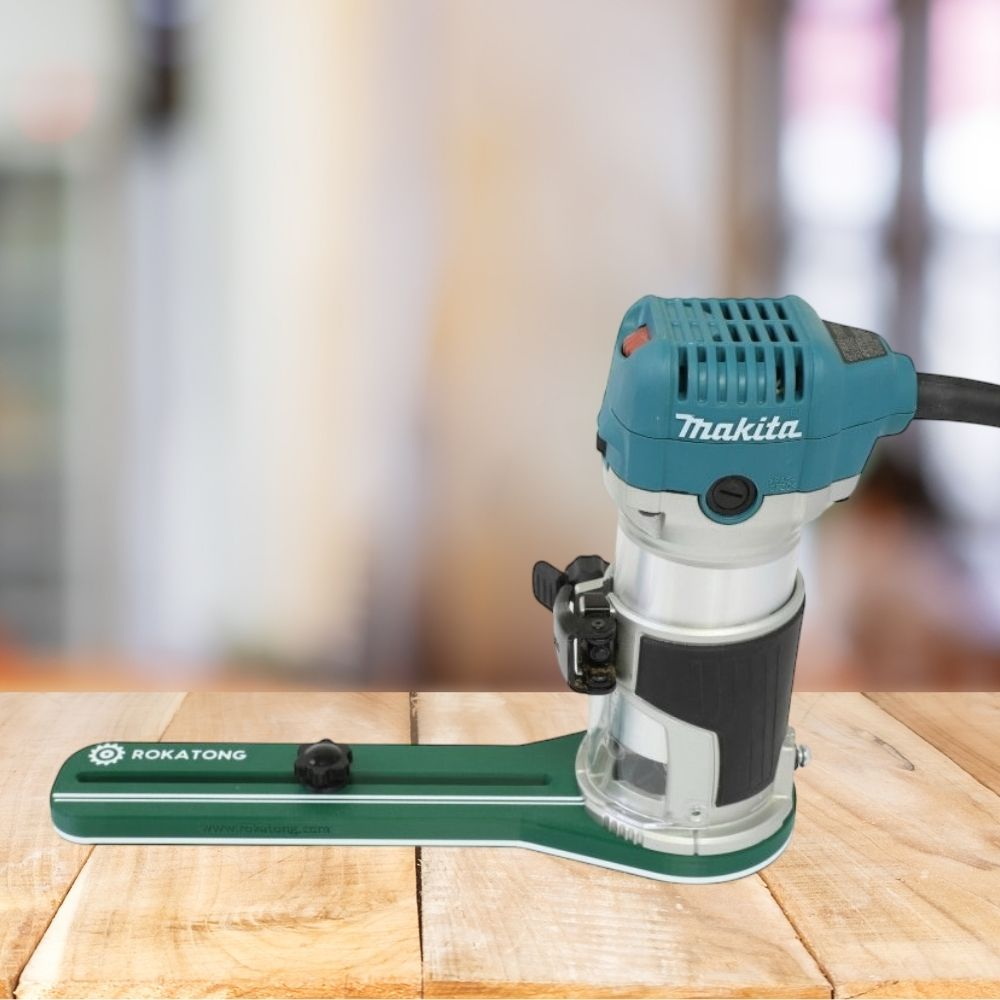 Makita Compact Router Circle Jig: Carbon Fiber Reinforced Base (Router not included)