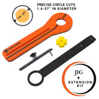 RYOBI Compact Router Circle Jig: Carbon Fiber Reinforced Base (Router not included)