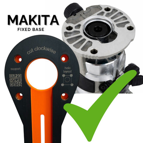 Makita Compact Router Circle Jig: Carbon Fiber Reinforced Base (Router not included)