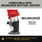 MILWAUKEE Compact Router Circle Jig: Carbon Fiber Reinforced Base (Router not included)