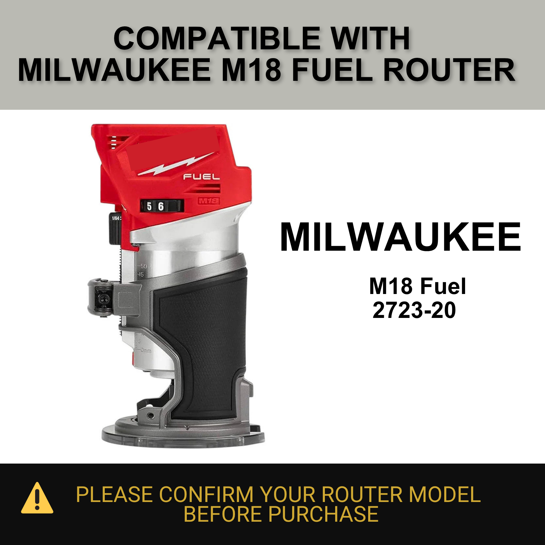 MILWAUKEE Compact Router Circle Jig: Carbon Fiber Reinforced Base (Router not included)