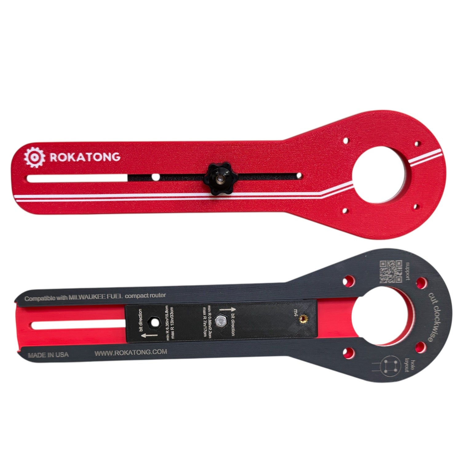 MILWAUKEE Compact Router Circle Jig: Carbon Fiber Reinforced Base (Router not included)