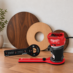 Router Circle Cutting Jig for MILWAUKEE 2723-20 Cuts 1.6–35" Circles, Adjustable Trim Router Radius Guide, Made in USA