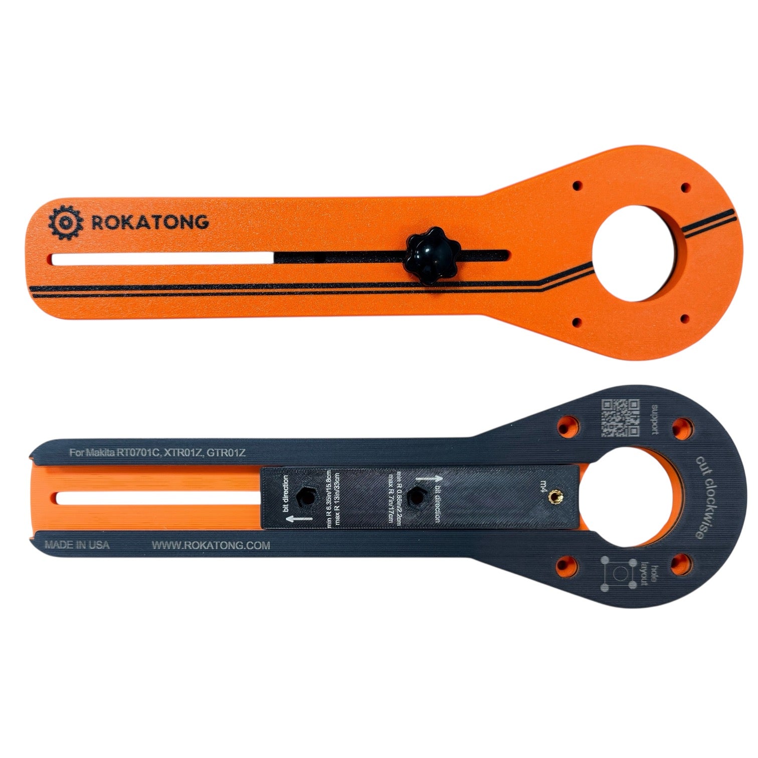 Makita Compact Router Circle Jig: Carbon Fiber Reinforced Base (Router not included)