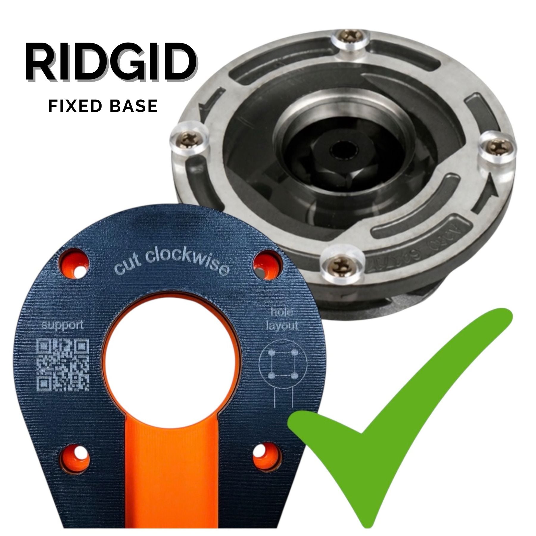 RIDGID Compact Router Circle Jig: Carbon Fiber Reinforced Base (Router not included)