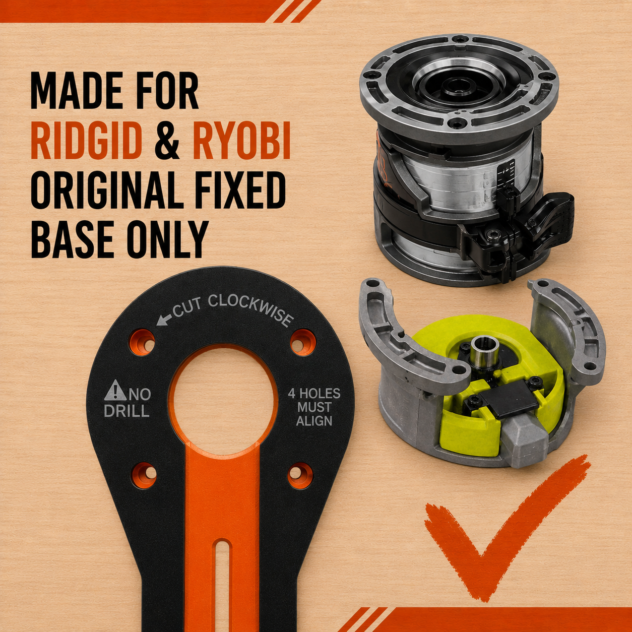 RIDGID Compact Router Circle Jig (R2401, R24012, R860443B, R860444B)