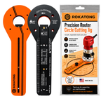 ROKATONG Router Circle Cutting Jig for AVID POWER AERM104, Cuts 1.6–35" Circles, Adjustable Trim Router Radius Guide, Made in USA