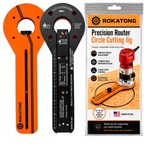 ROKATONG Router Circle Cutting Jig for CRAFTSMAN CMCW400B, Cuts 1.6–35" Circles, Adjustable Trim Router Radius Guide, Made in USA