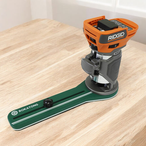 RIDGID Compact Router Circle Jig: Carbon Fiber Reinforced Base (Router not included)