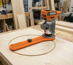 RIDGID Compact Router Circle Jig: Carbon Fiber Reinforced Base (Router not included)